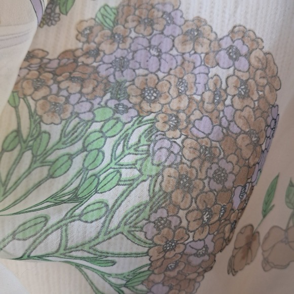 Floral Print Scarf Lightweight Sheer Chiffon Spring Summer Accessory 40x13 - Picture 1 of 4